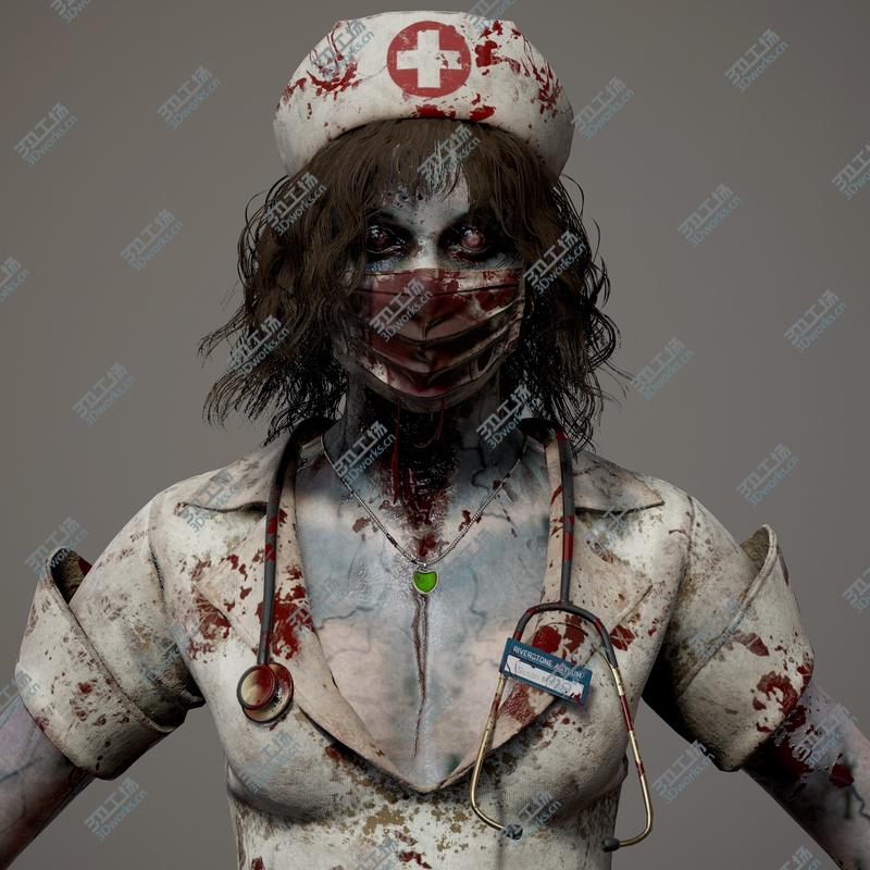 images/goods_img/20210113/3D Character Zombie Nurse PBR Rigged/5.jpg
